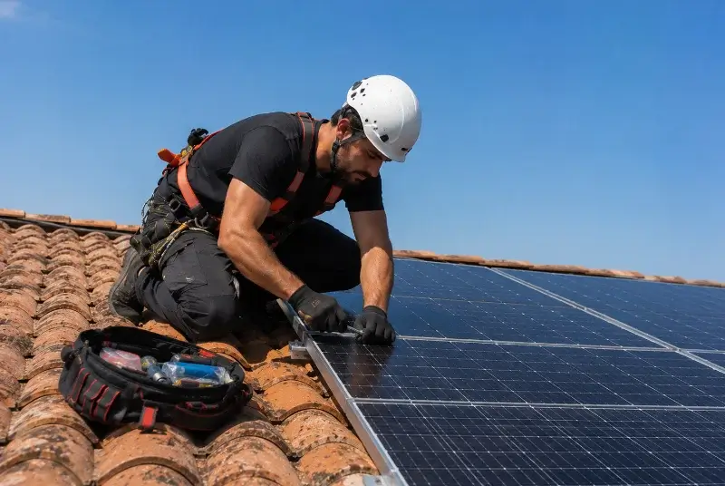 Maintenance et monitoring de panneaux solaires à Saint-Philibert